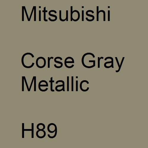 Mitsubishi, Corse Gray Metallic, H89.